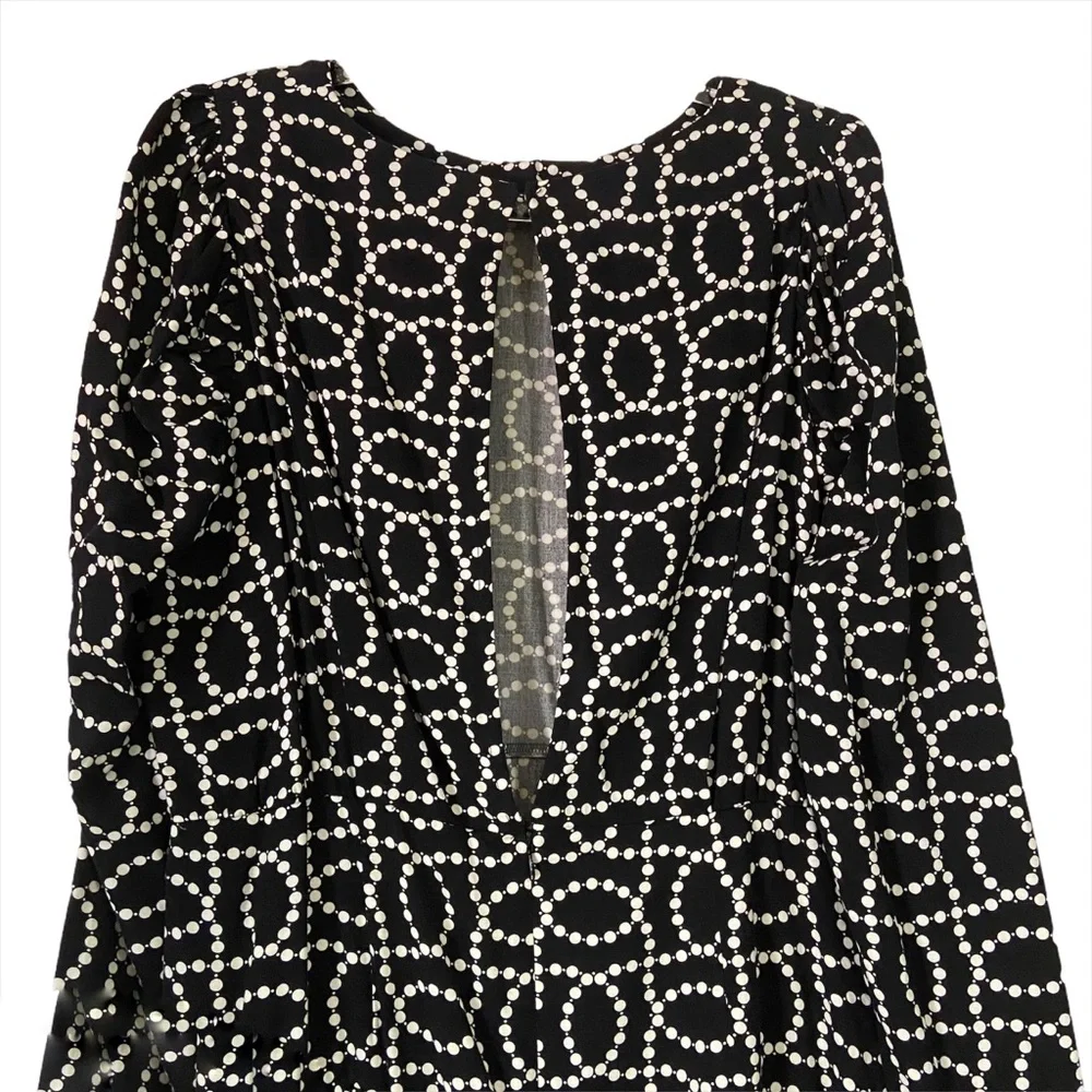 H&M Dress Black/White print‎ Size XLarge